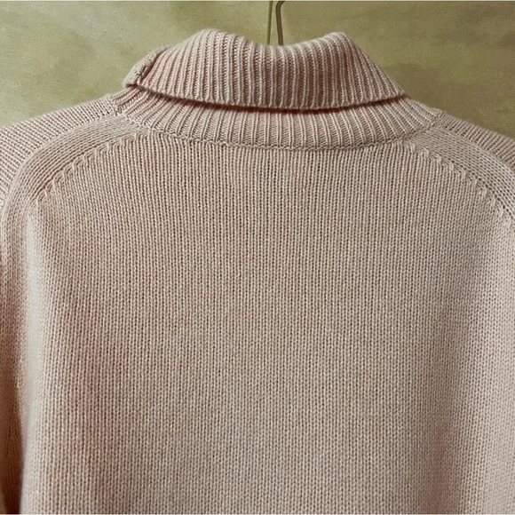 Aritzia | NWOT Wilfred Luxe Cashmere Jara Sweater Turtleneck Coral Blush Size XS - Picture 11 of 13